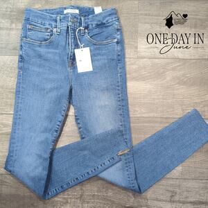 Good American Good Legs Skinny Raw Hem Jeans Size 4